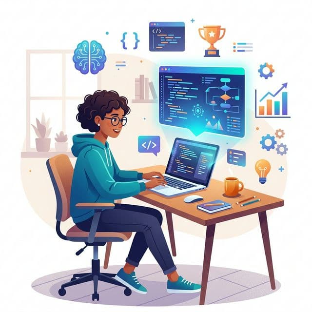 Học sinh học lập trình cùng AI Tutor